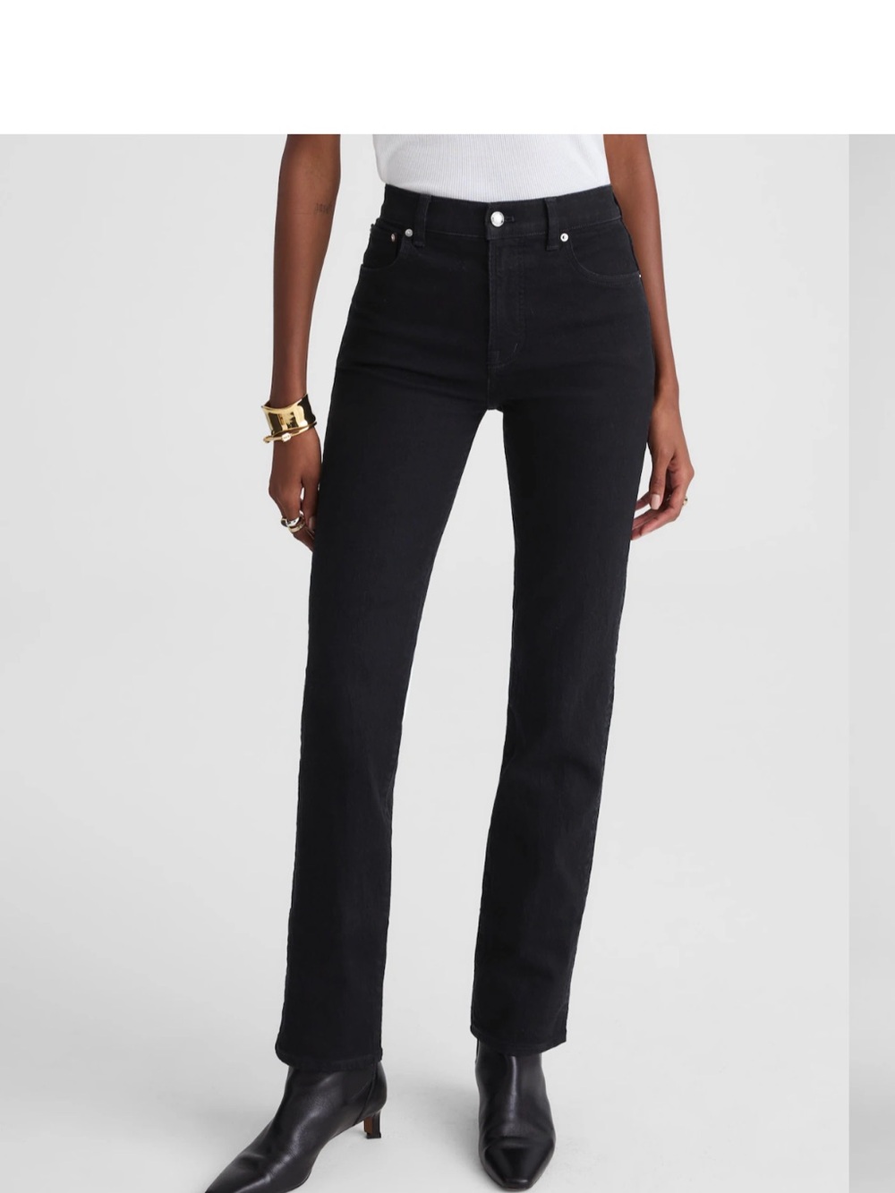 Madewell The Longline Straight Jean in Frost